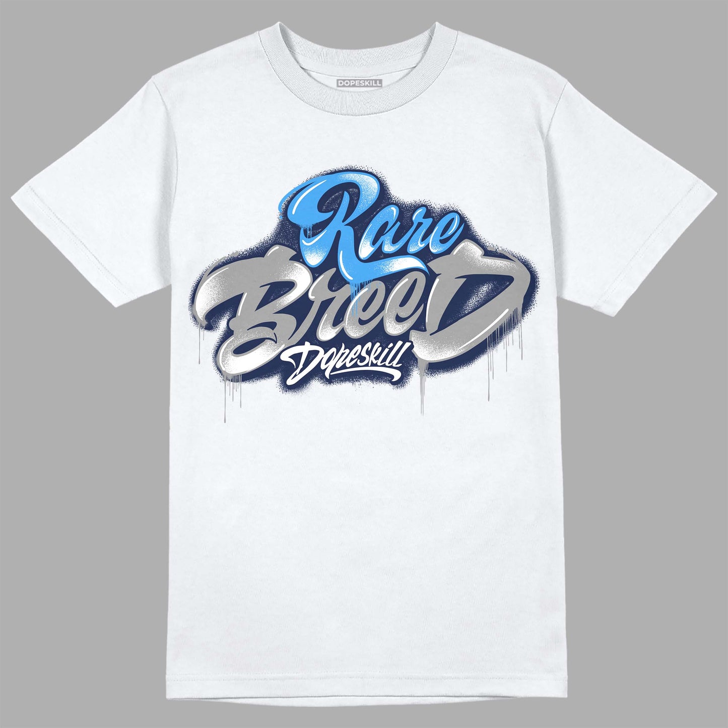 Midnight Navy 3s DopeSkill T-Shirt Rare Breed Type Graphic