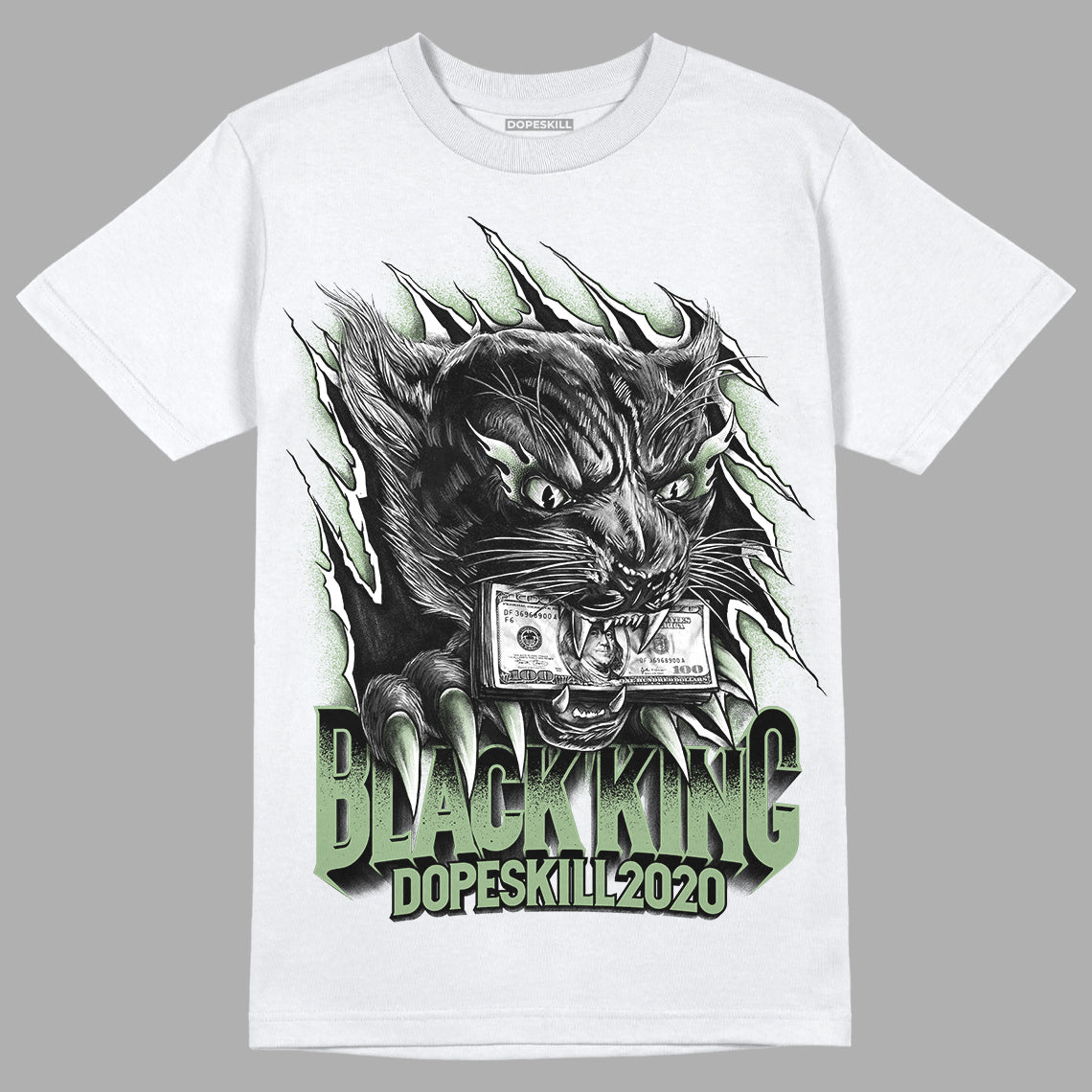 Seafoam 4s DopeSkill T-Shirt Black King Graphic