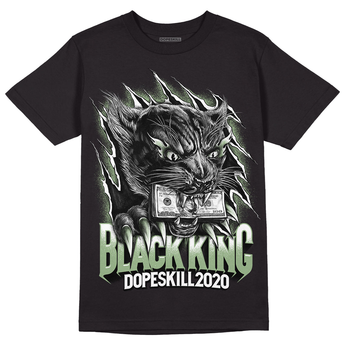 Seafoam 4s DopeSkill T-Shirt Black King Graphic