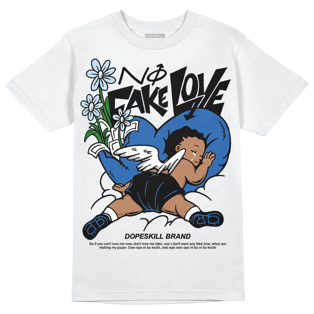 Space Jam 11s DopeSkill T-Shirt No Fake Love Graphic