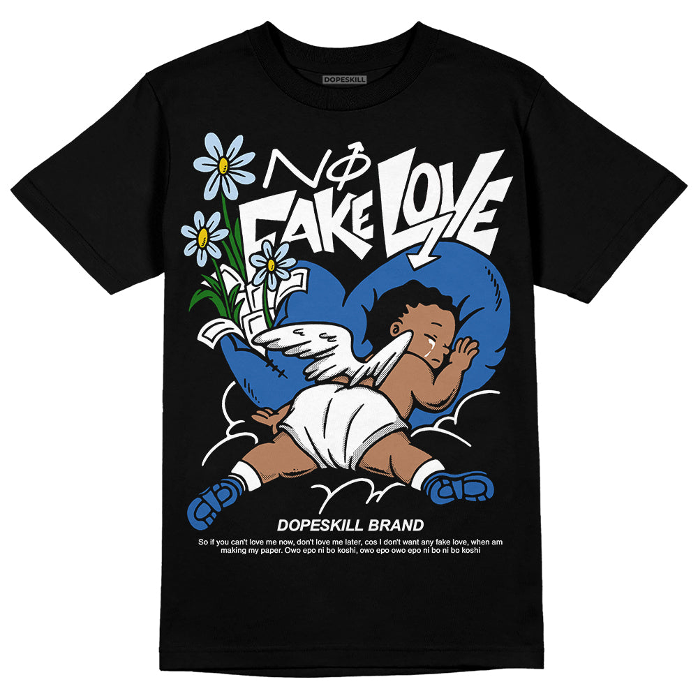 Space Jam 11s DopeSkill T-Shirt No Fake Love Graphic