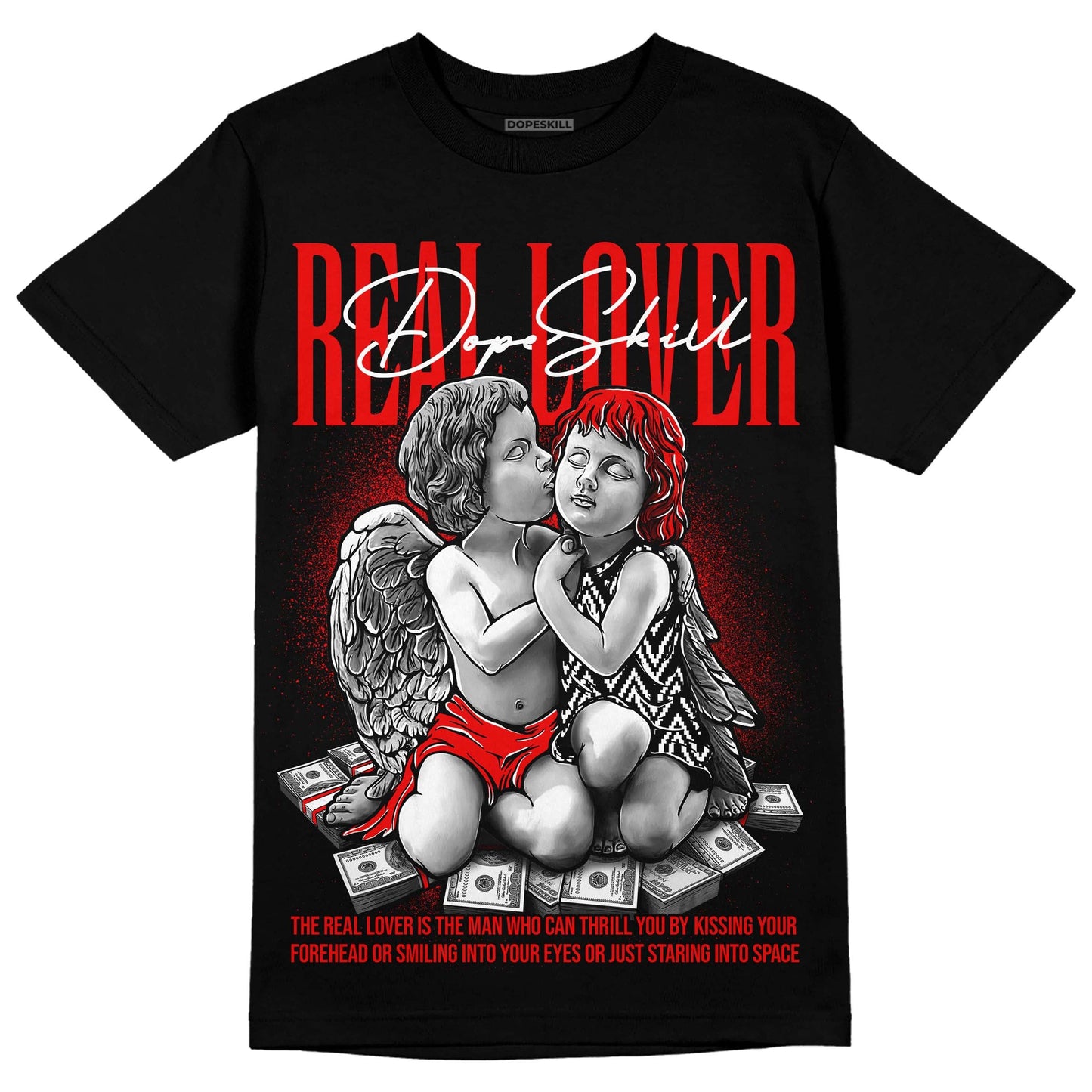 Cherry 12s DopeSkill T-Shirt Real Lover Graphic