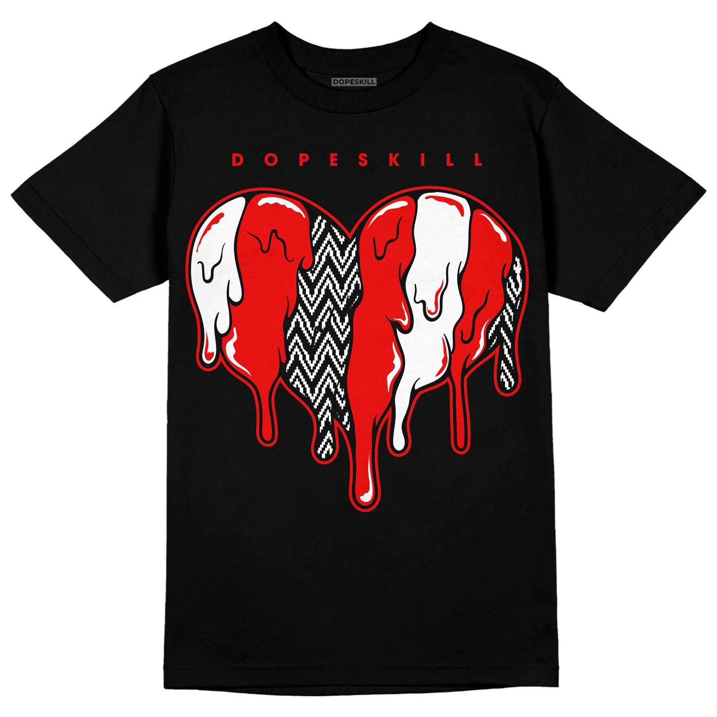 Cherry 12s DopeSkill T-Shirt Slime Drip Heart Graphic