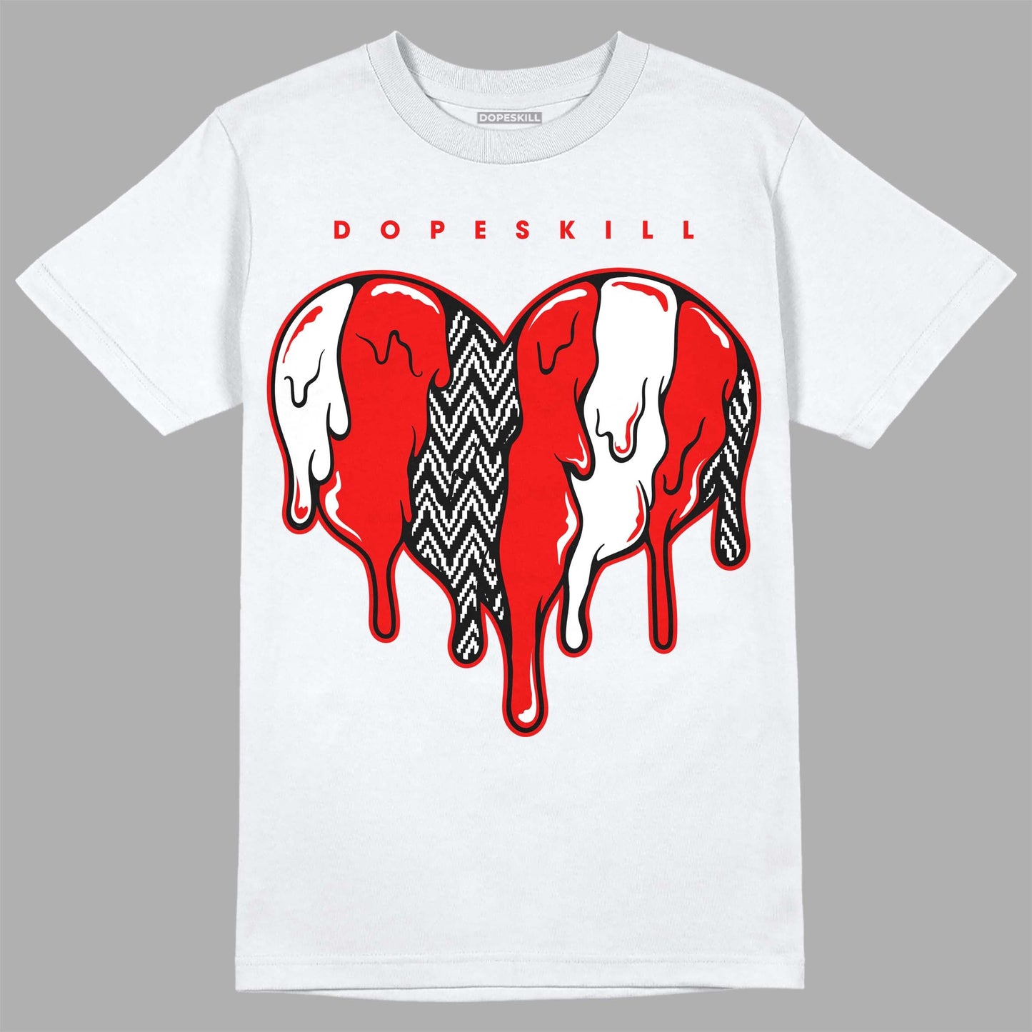 Cherry 12s DopeSkill T-Shirt Slime Drip Heart Graphic