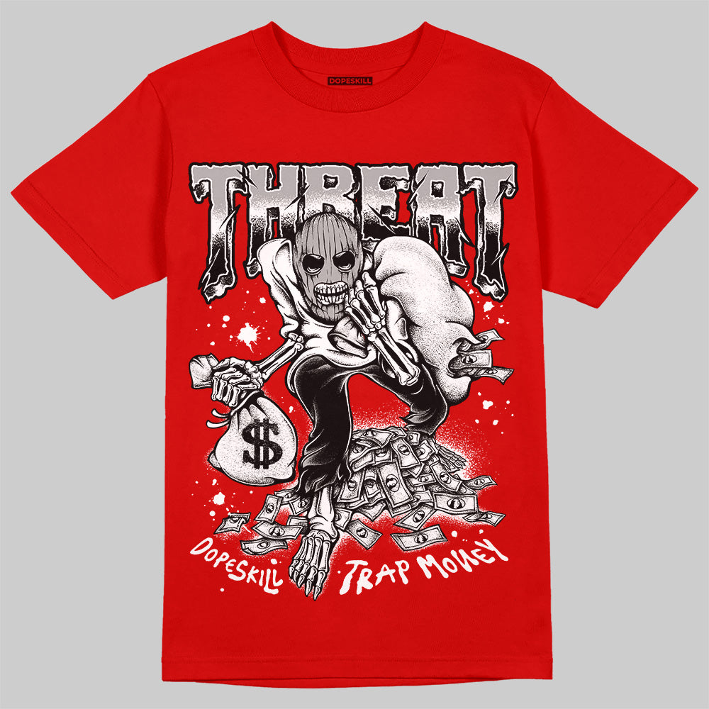 Bred Velvet 11s DopeSkill Red T-shirt Threat Graphic