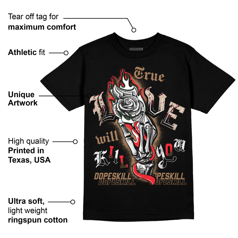 Dunk Freddy Krueger DopeSkill T-Shirt True Love Will Kill You Graphic