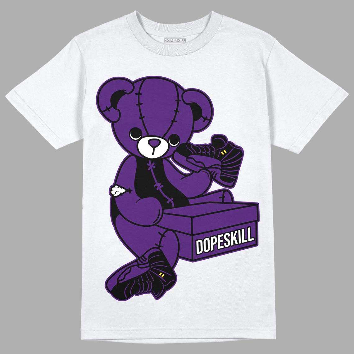 Field Purple 12s DopeSkill T-Shirt Sneakerhead BEAR Graphic