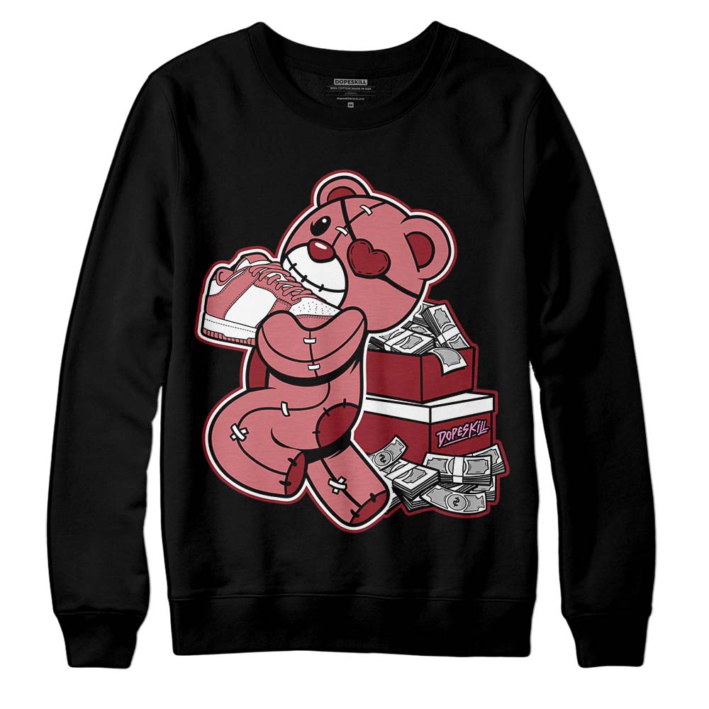 Valentine's Day Collection DopeSkill Sweatshirt Bear Steals Sneaker Graphic