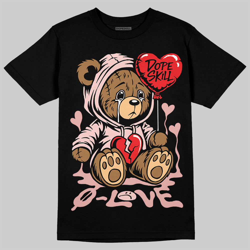 Leather Curb Glitter Pale Pink DopeSkill T-Shirt Broken Bear Graphic