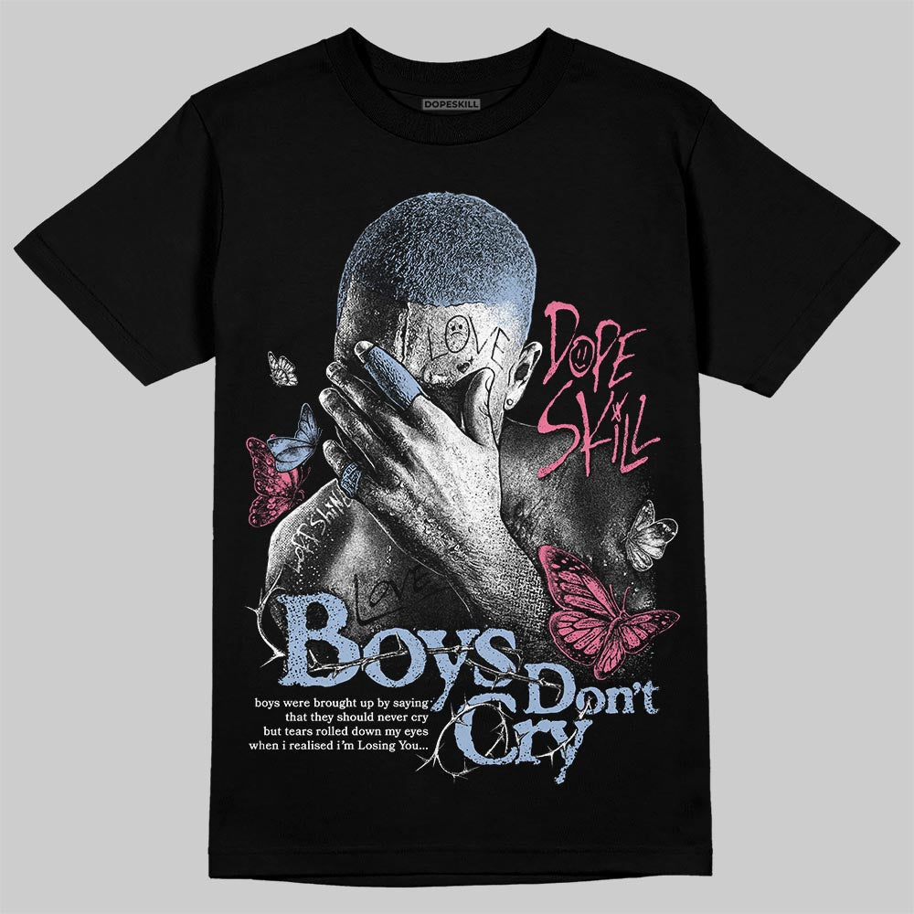 Denim Pink Glow 3s DopeSkill T-Shirt Boys Don't Cry Graphic