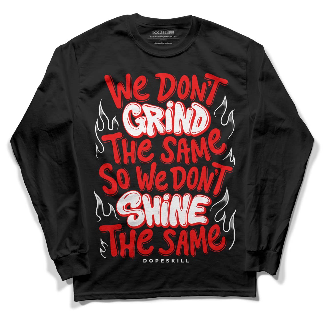 Cherry 11s DopeSkill Long Sleeve T-Shirt Grind Shine Graphic