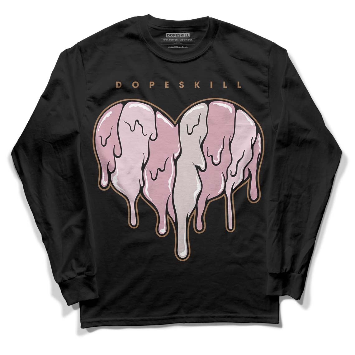 Dunk Low Teddy Bear Pink DopeSkill Long Sleeve T-Shirt Slime Drip Heart Graphic