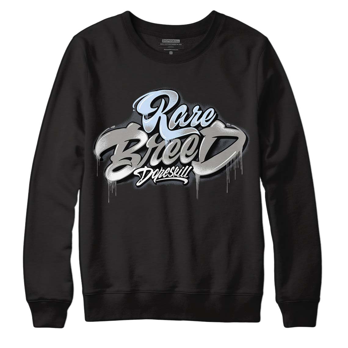 Cool Grey 11s DopeSkill Sweatshirt Rare Breed Type Graphic