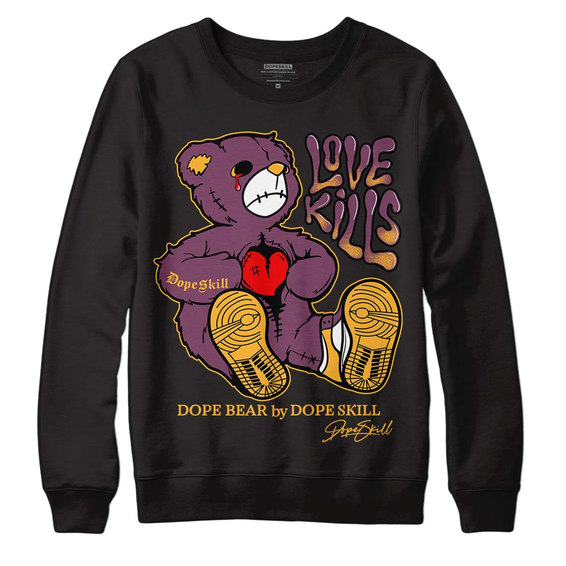 Brotherhood 1s High OG DopeSkill Sweatshirt Love Kills Graphic