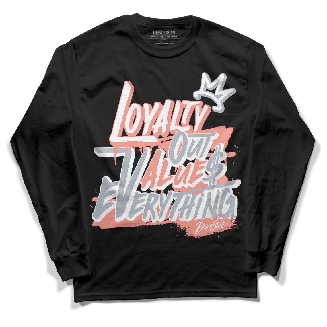 Crimson Bliss 5s DopeSkill Long Sleeve T-Shirt LOVE Graphic