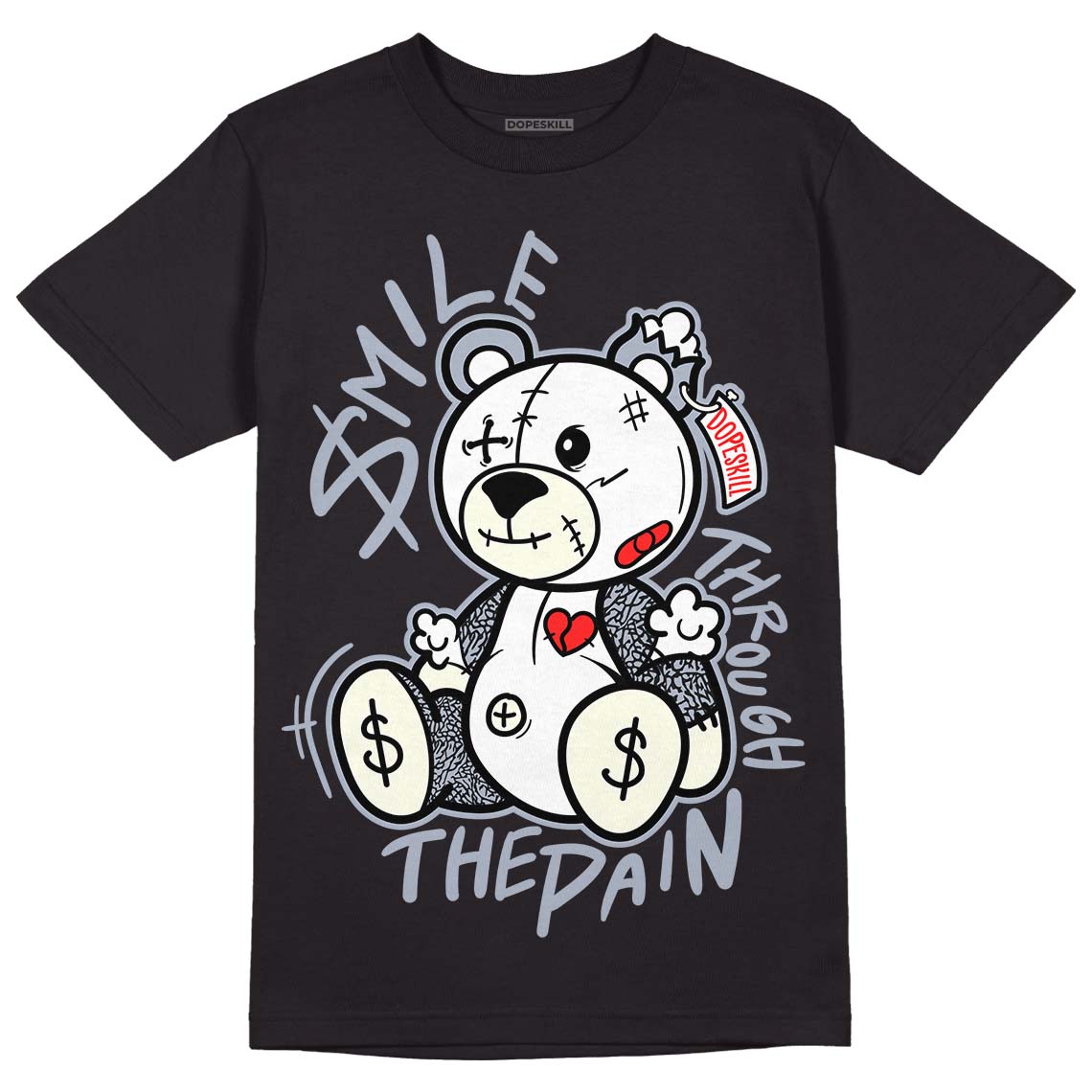 White Cement Reimagined 3s DopeSkill T-Shirt BEAN Graphic