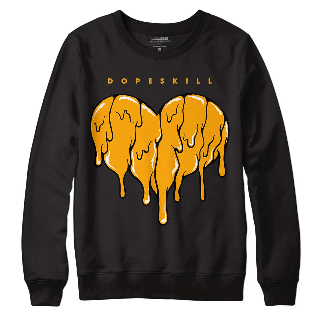 Black Taxi 12s DopeSkill Sweatshirt Slime Drip Heart Graphic