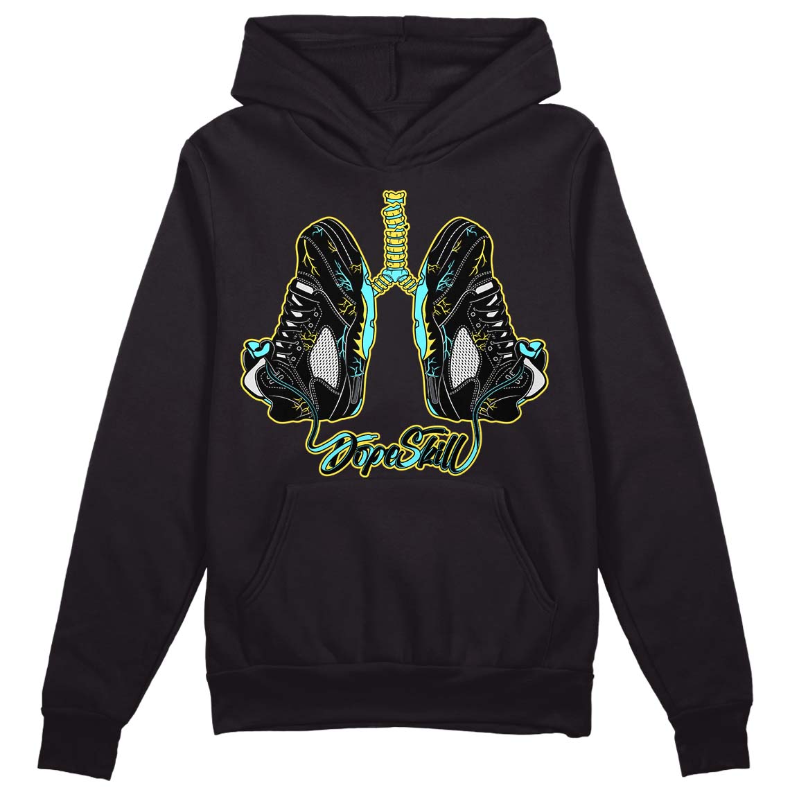 Aqua 5s DopeSkill Hoodie Sweatshirt Breathe Graphic