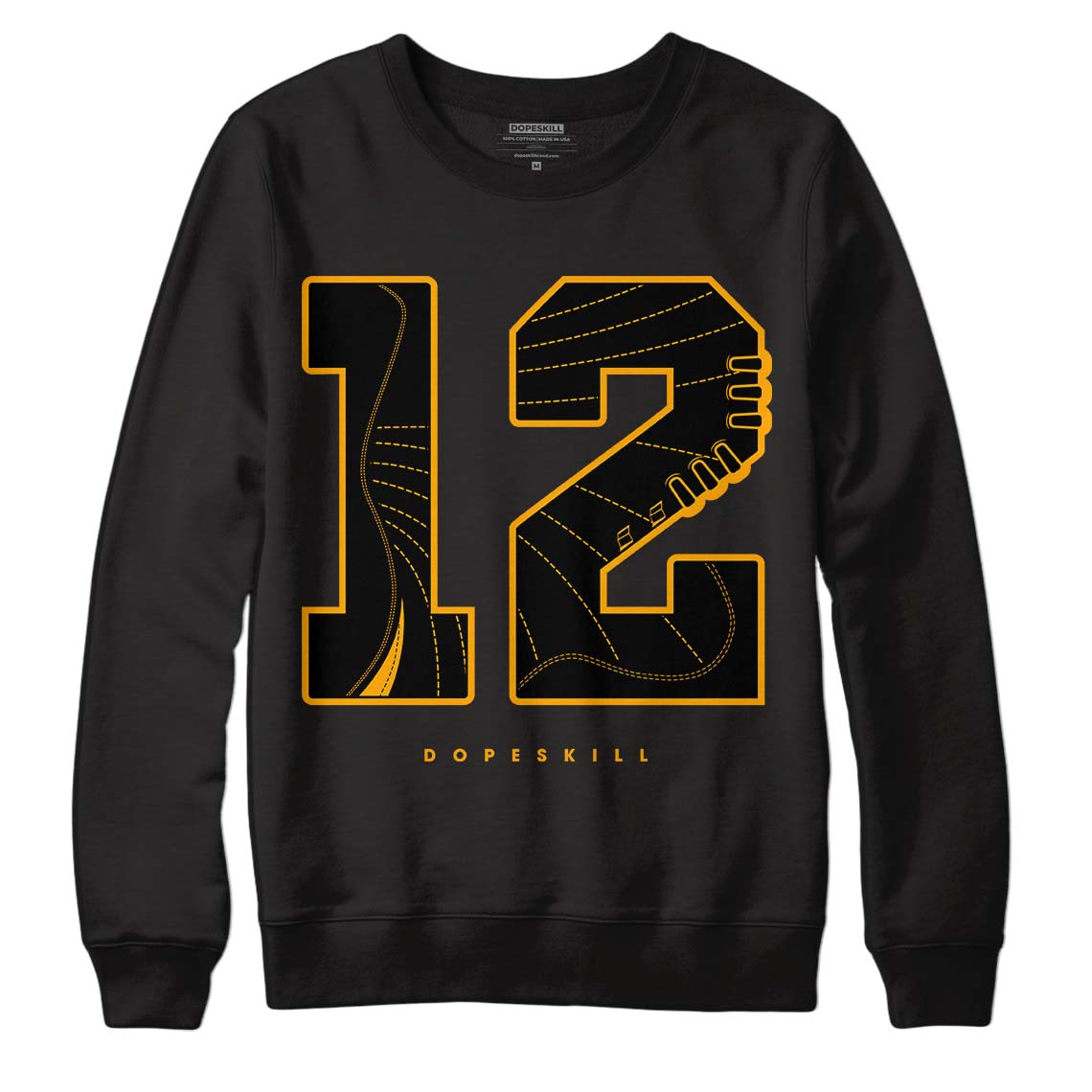 Black Taxi 12s DopeSkill Sweatshirt No.12 Graphic