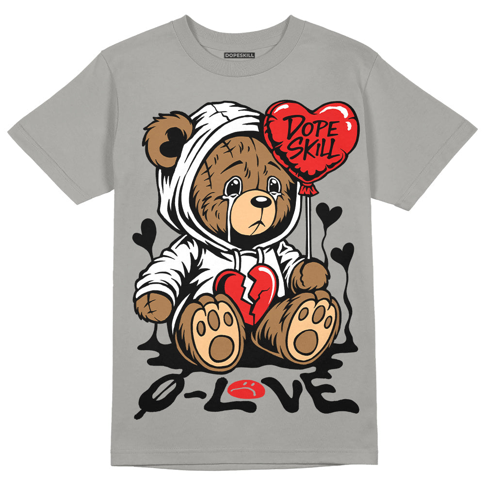 Grey Collection DopeSkill Grey T-shirt Broken Bear Graphic
