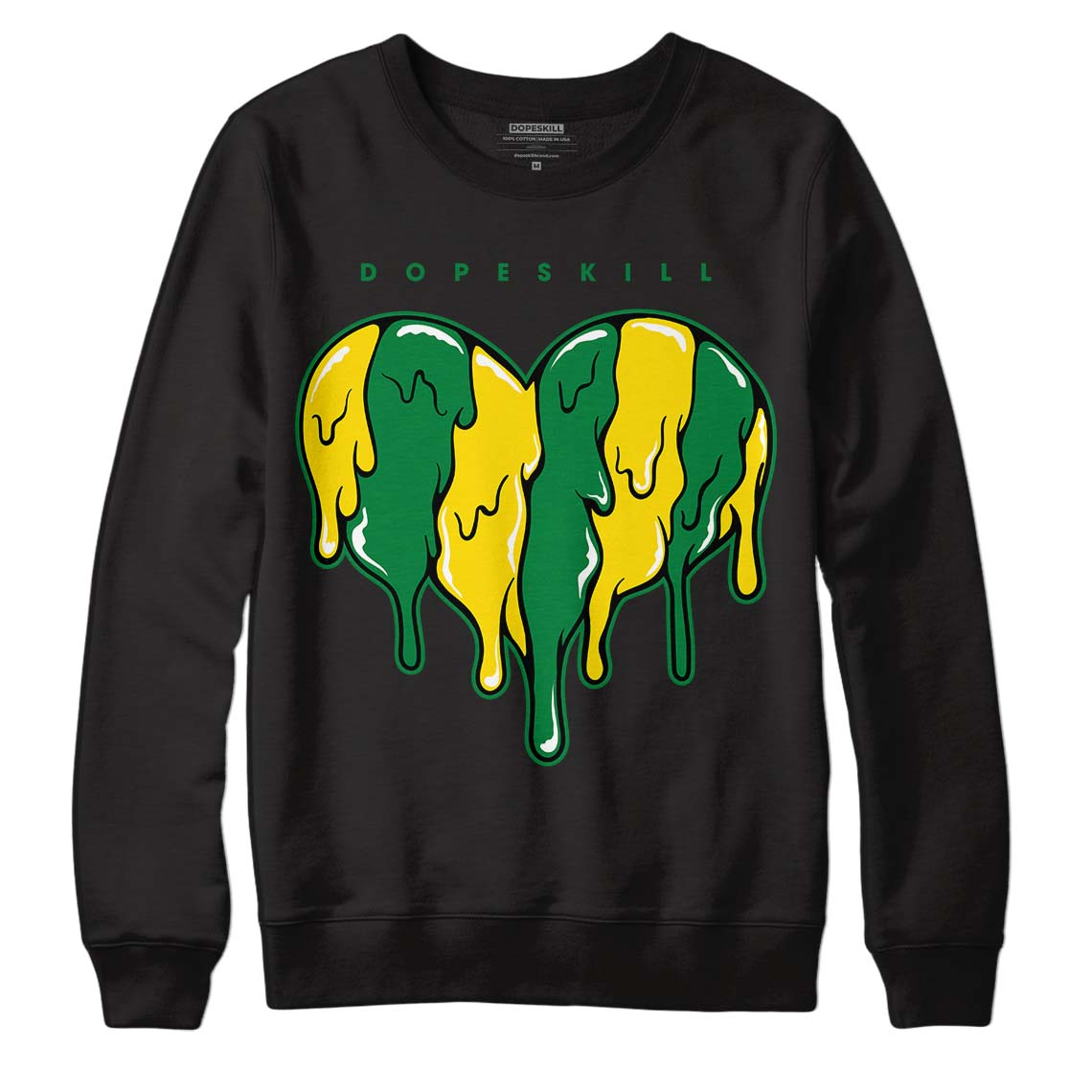 Dunk Low Reverse Brazil DopeSkill Sweatshirt Slime Drip Heart Graphic