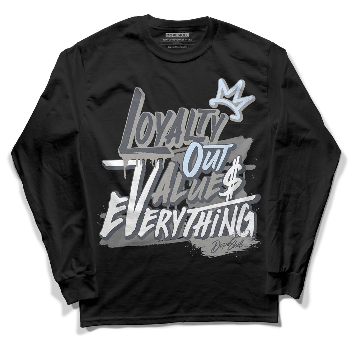 Cool Grey 6s DopeSkill Long Sleeve T-Shirt LOVE Graphic