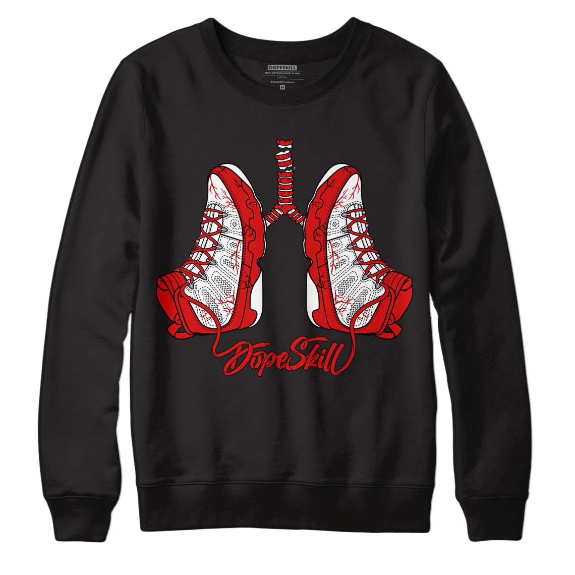 Gym Red 9s DopeSkill Sweatshirt Breathe Graphic