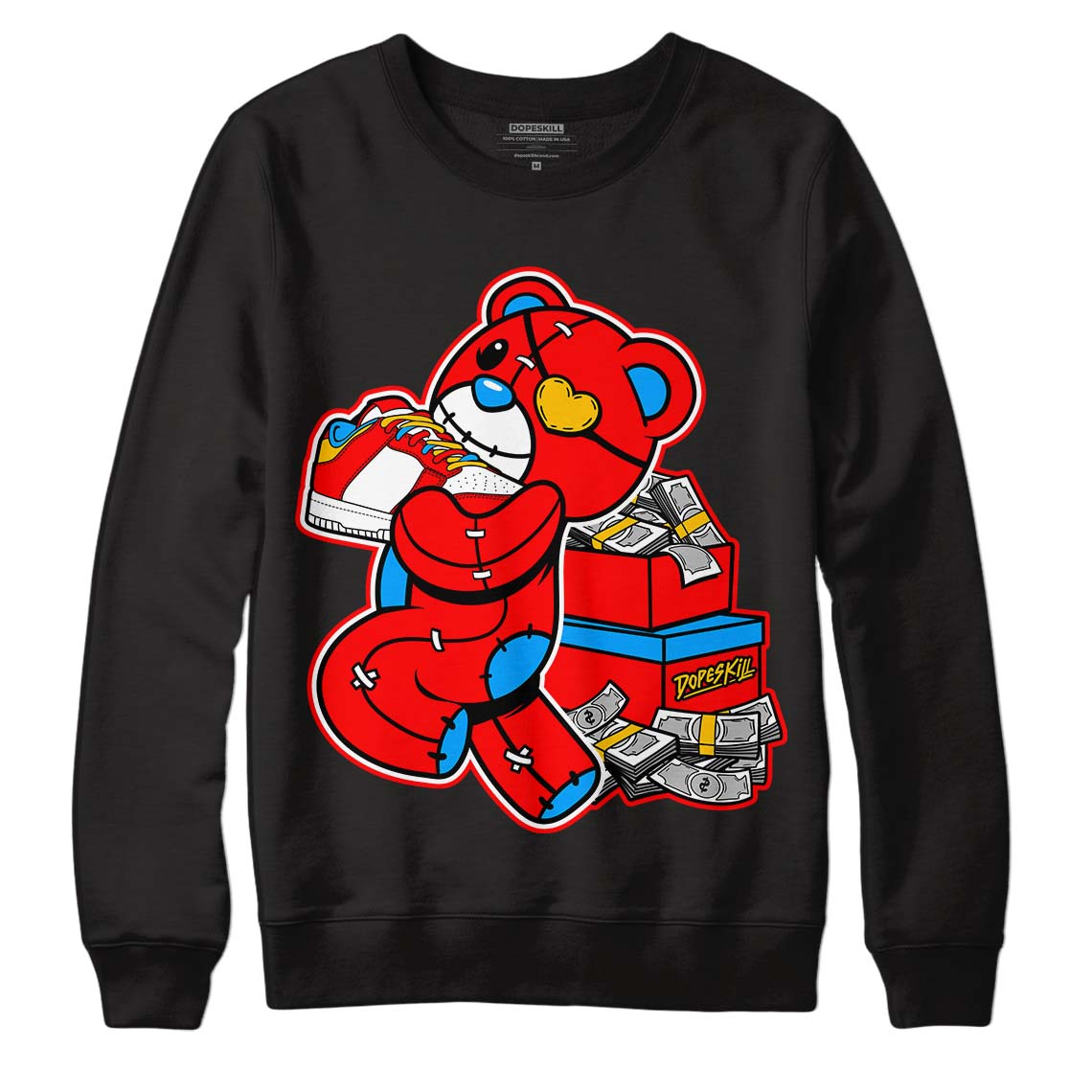 Fruity Pebbles Dunks DopeSkill Sweatshirt Bear Steals Sneaker Graphic