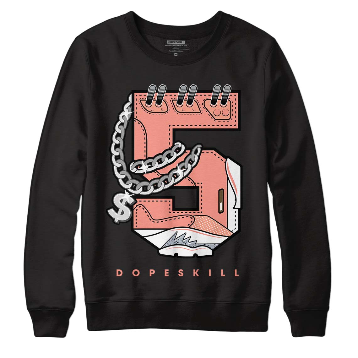Crimson Bliss 5s DopeSkill Sweatshirt No.5 Graphic