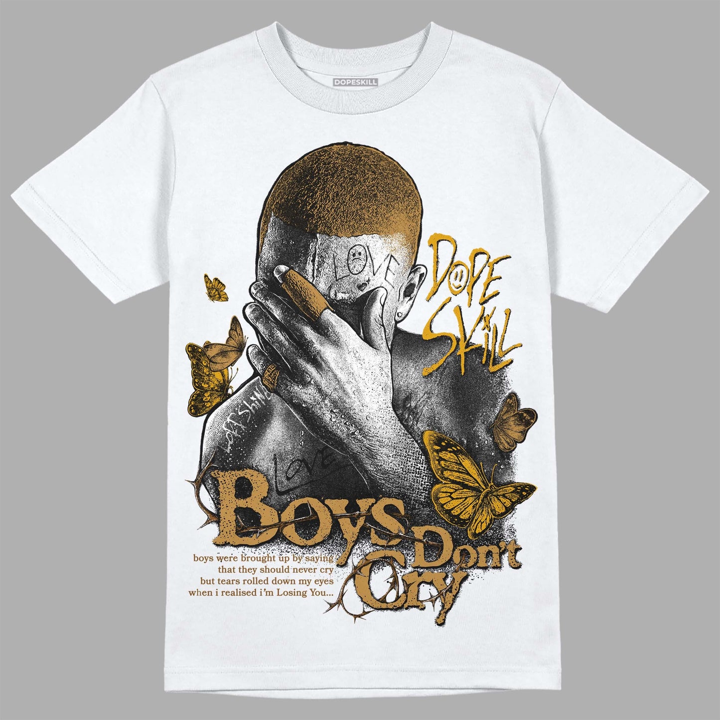 Wheat 13s DopeSkill T-Shirt Boys Don't Cry Graphic