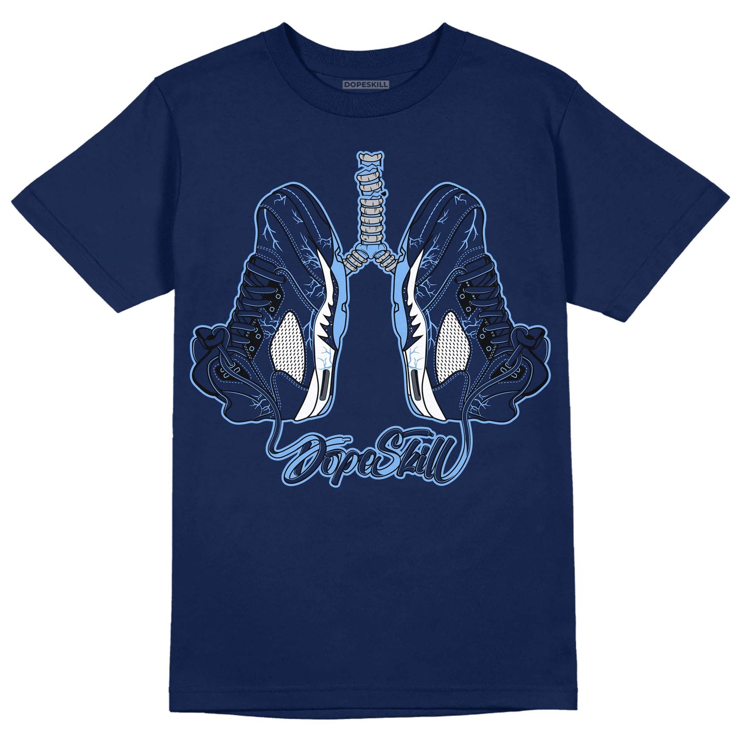 Midnight Navy 5s DopeSkill Navy T-Shirt Breathe Graphic