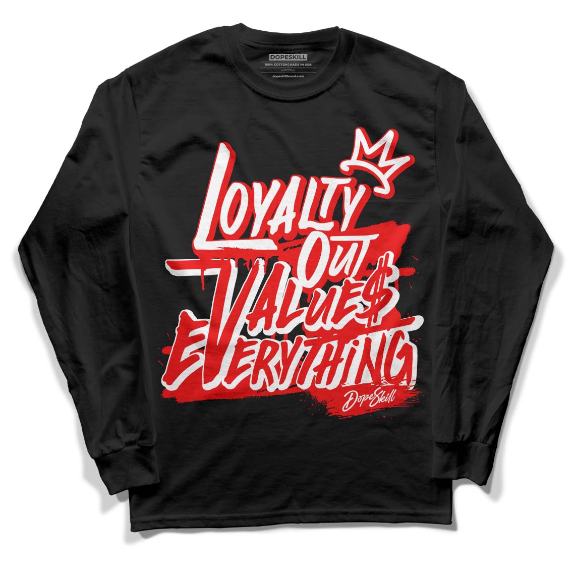 Cherry 11s DopeSkill Long Sleeve T-Shirt LOVE Graphic