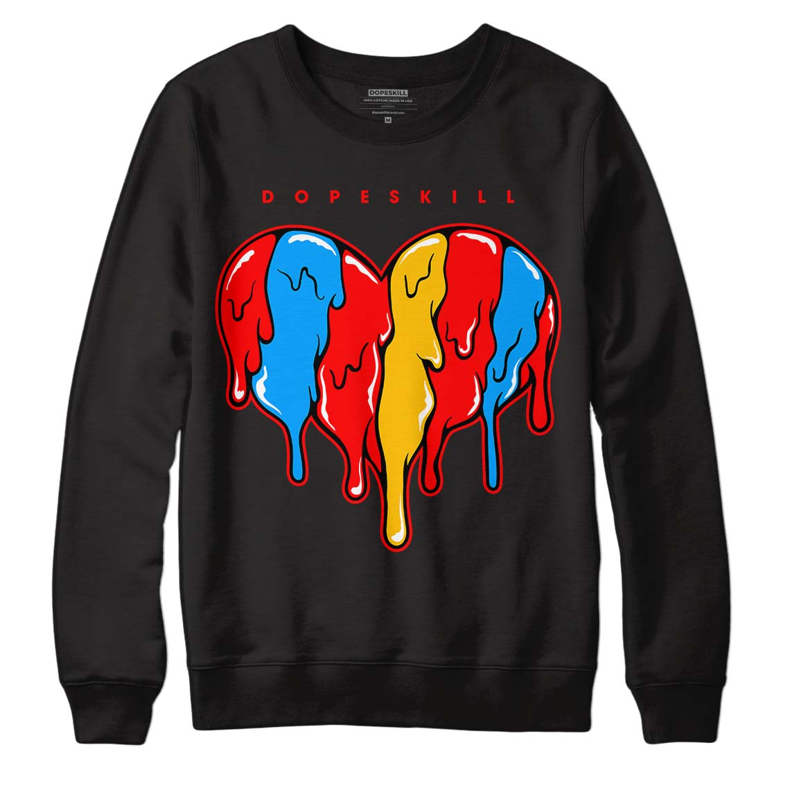 Fruity Pebbles Dunks DopeSkill Sweatshirt Slime Drip Heart Graphic
