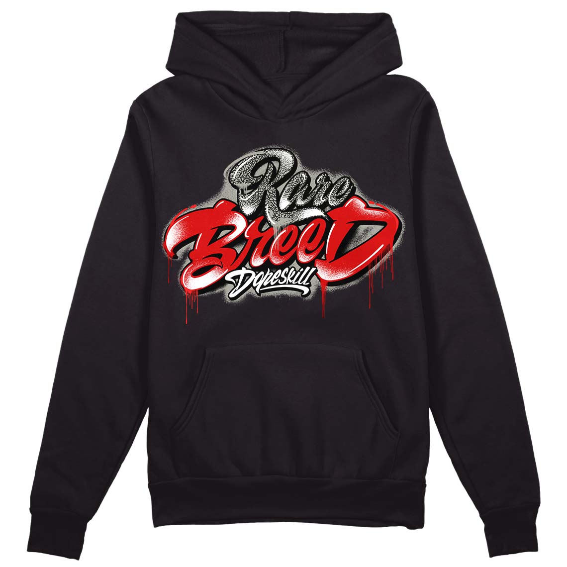 Fire Red 3s DopeSkill Hoodie Sweatshirt Rare Breed Type Graphic