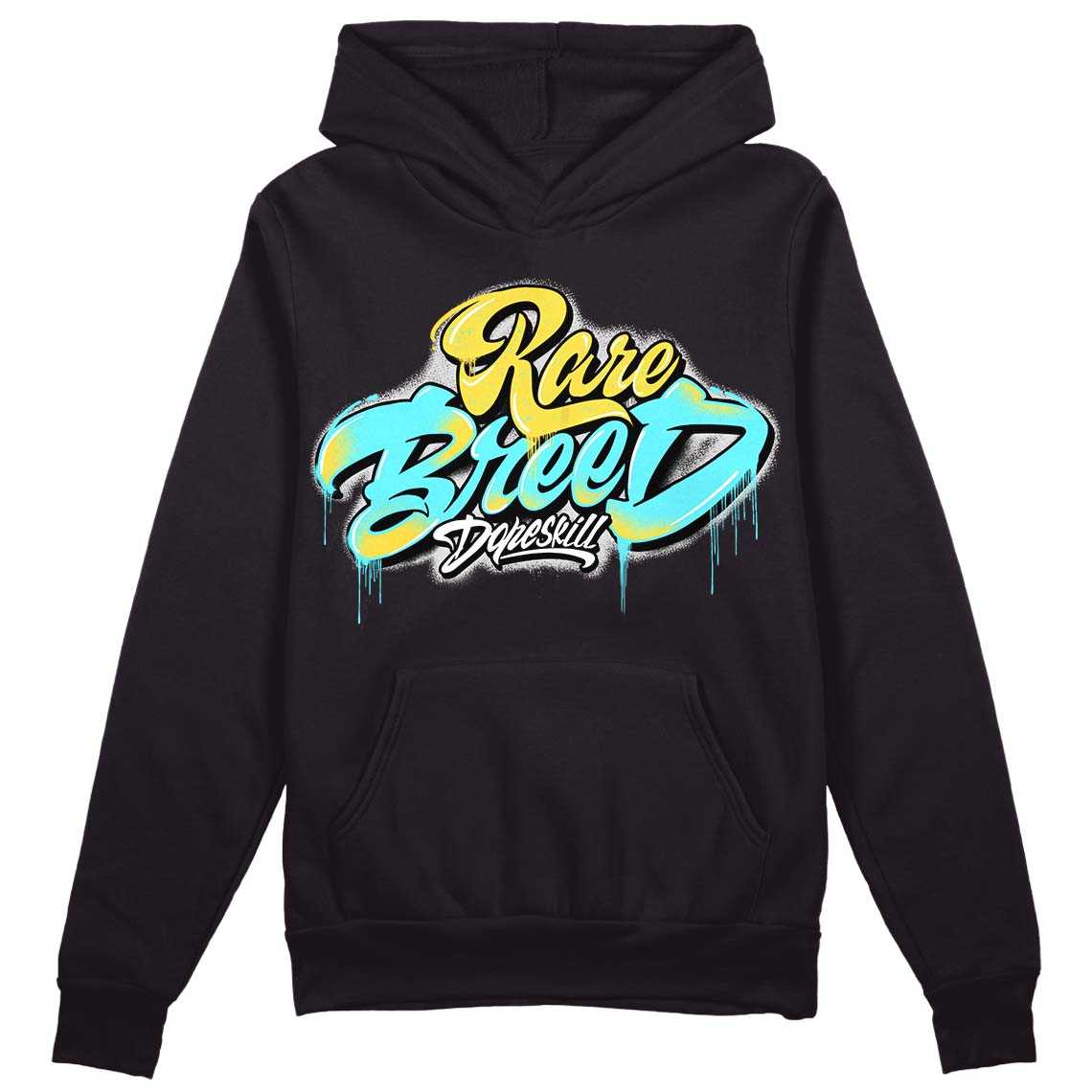 Aqua 5s DopeSkill Hoodie Sweatshirt Rare Breed Type Graphic