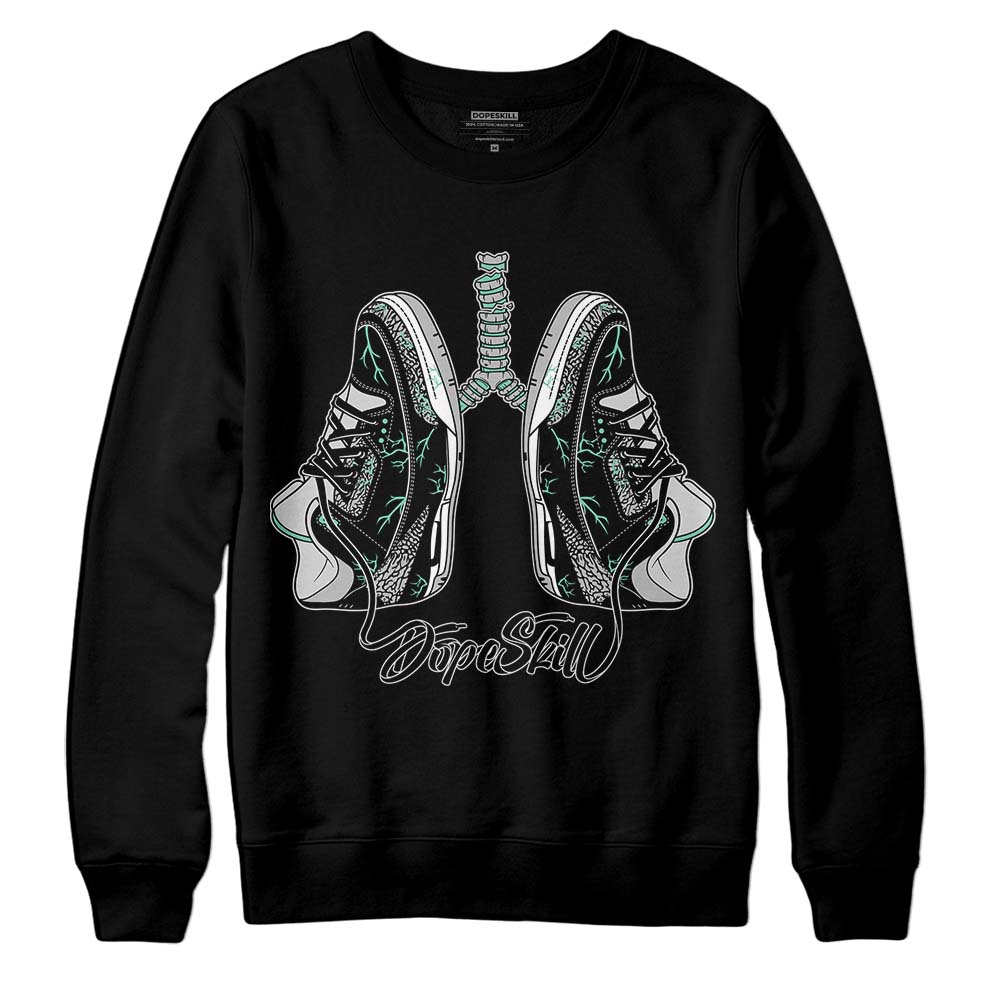 Green Glow 3s DopeSkill Sweatshirt Breathe Graphic