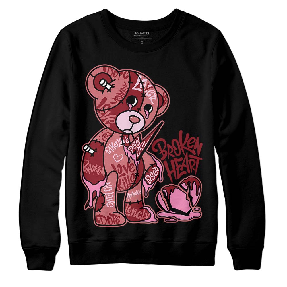 Valentine's Day Collection DopeSkill Sweatshirt Broken Heart Graphic