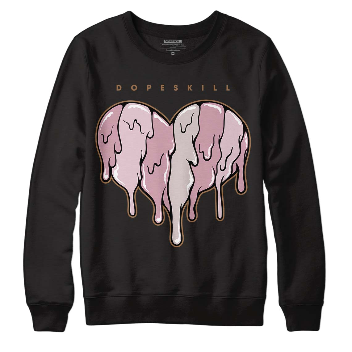Dunk Low Teddy Bear Pink DopeSkill Sweatshirt Slime Drip Heart Graphic
