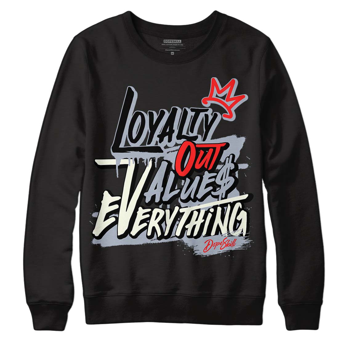 White Cement Reimagined 3s DopeSkill Sweatshirt LOVE Graphic