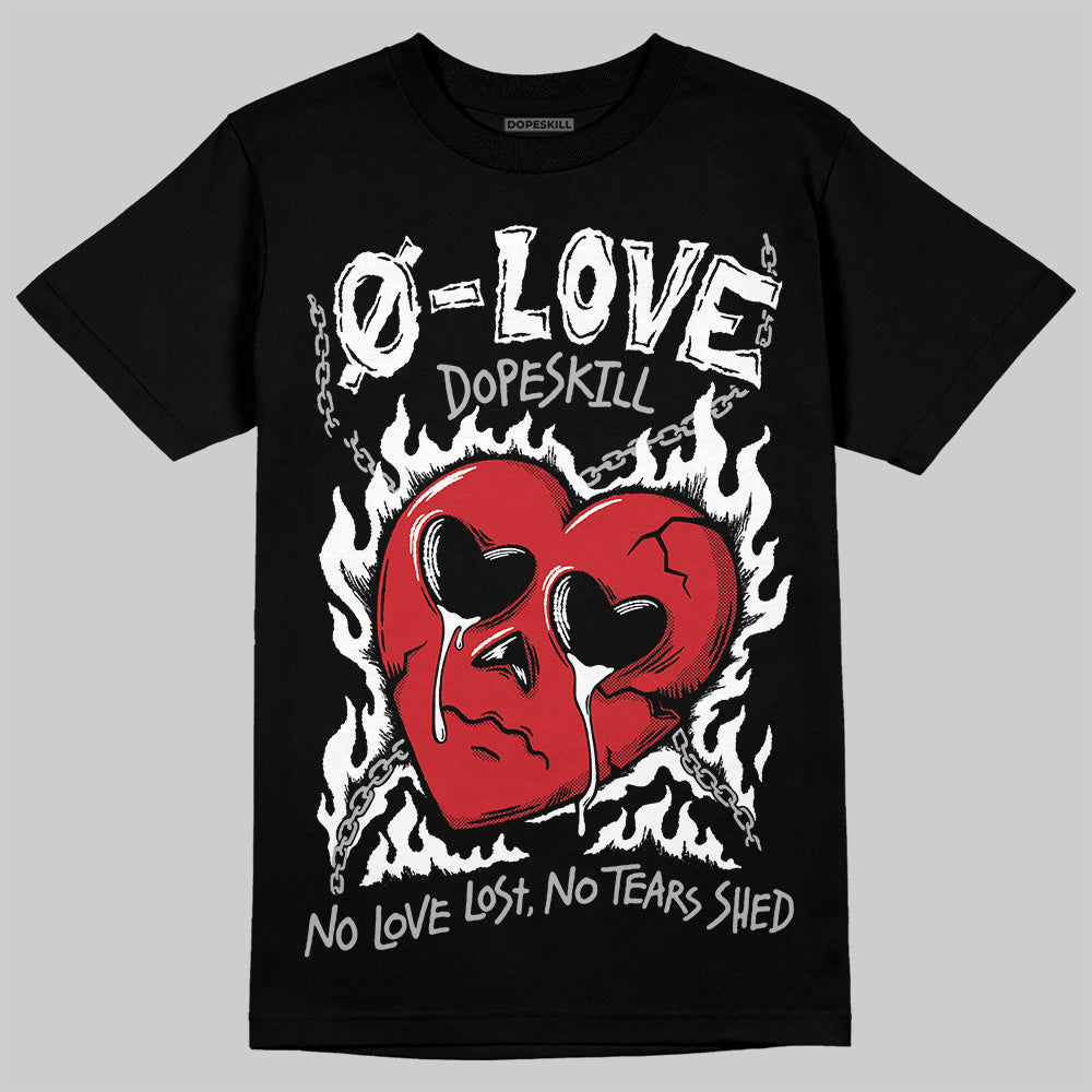 Black Cement 3s DopeSkill T-Shirt Crying Heart Graphic