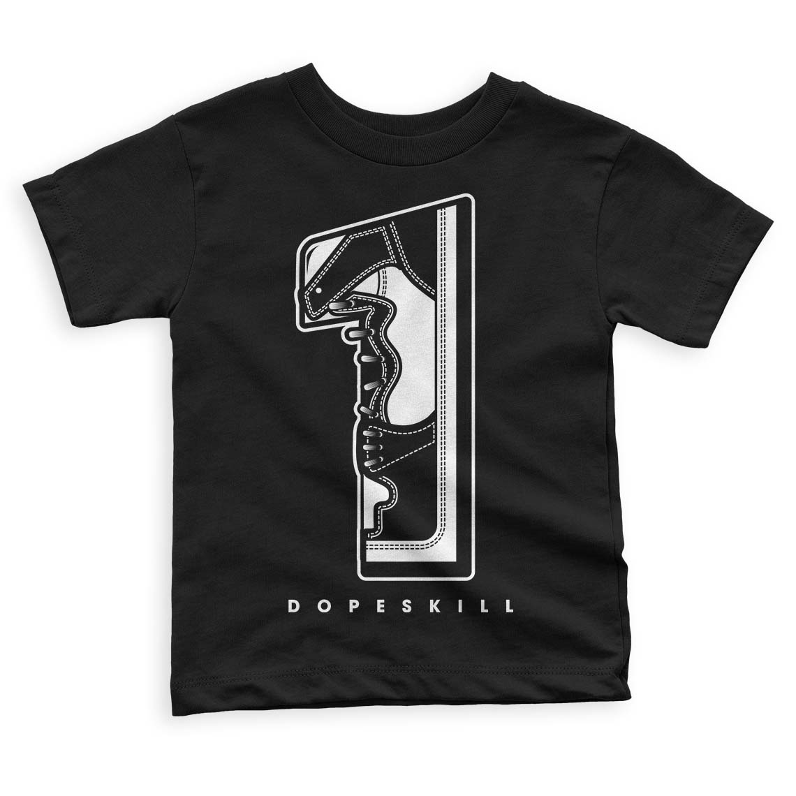 Panda White Black Dunk Low DopeSkill Toddler Kids T-shirt No.1 Graphic