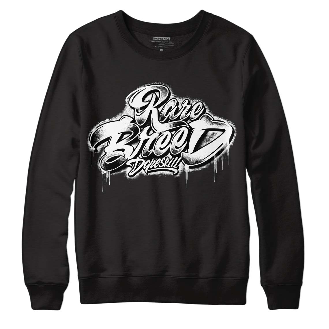 Dunk Low Panda White Black DopeSkill Sweatshirt Rare Breed Type Graphic