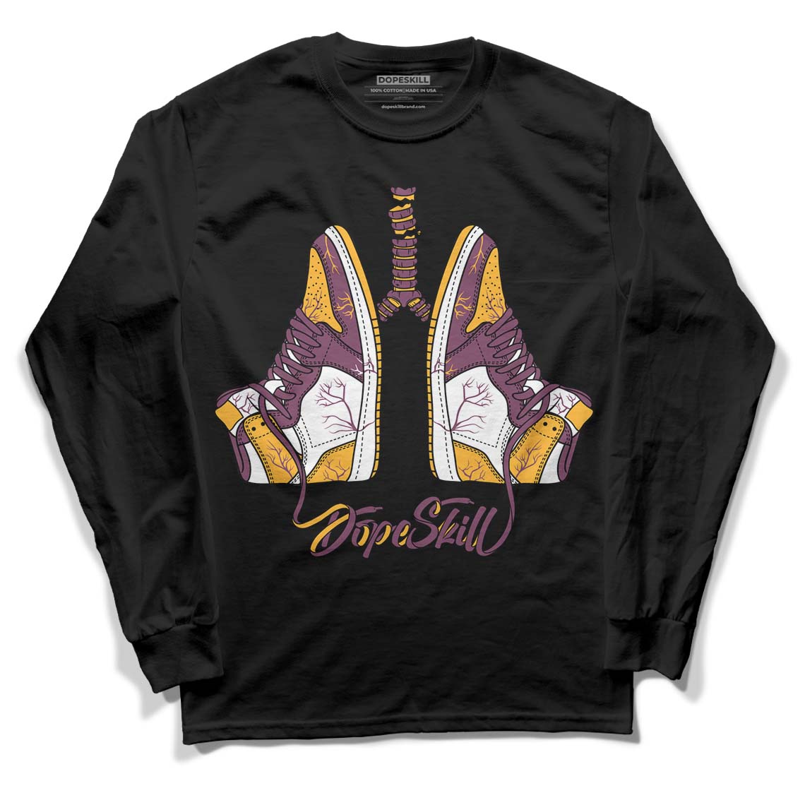 Brotherhood 1s High OG DopeSkill Long Sleeve T-Shirt Breathe Graphic