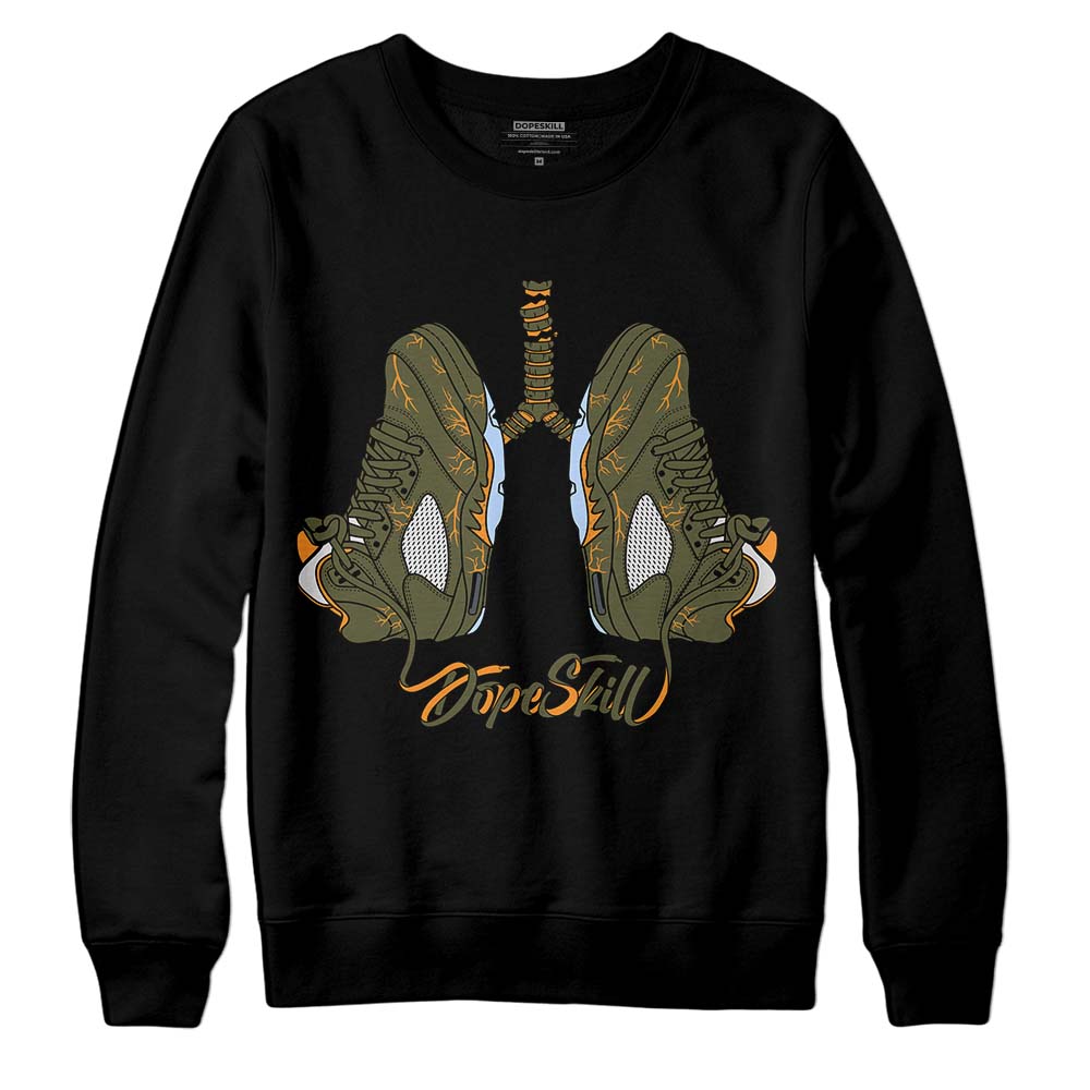 Olive 5s DopeSkill Sweatshirt Breathe Graphic