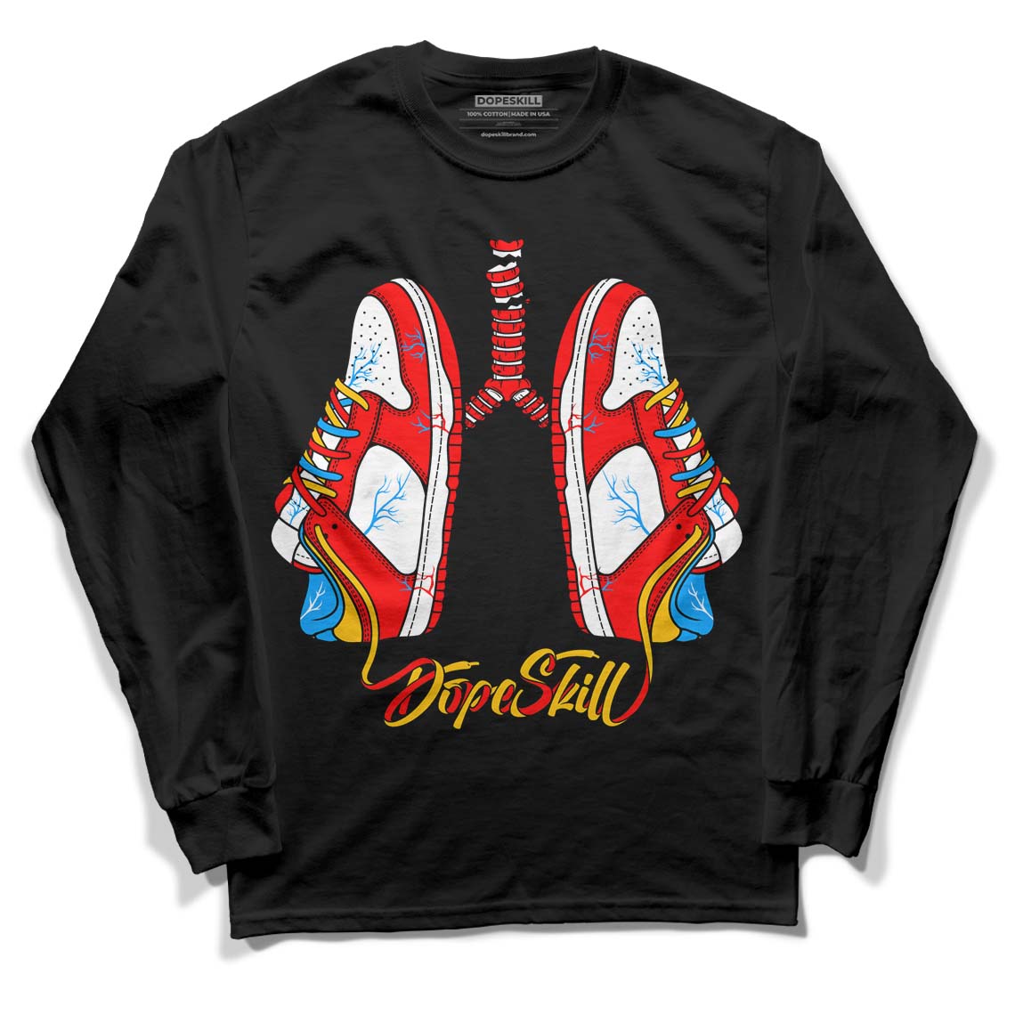 Fruity Pebbles Dunks DopeSkill Long Sleeve T-Shirt Breathe Graphic