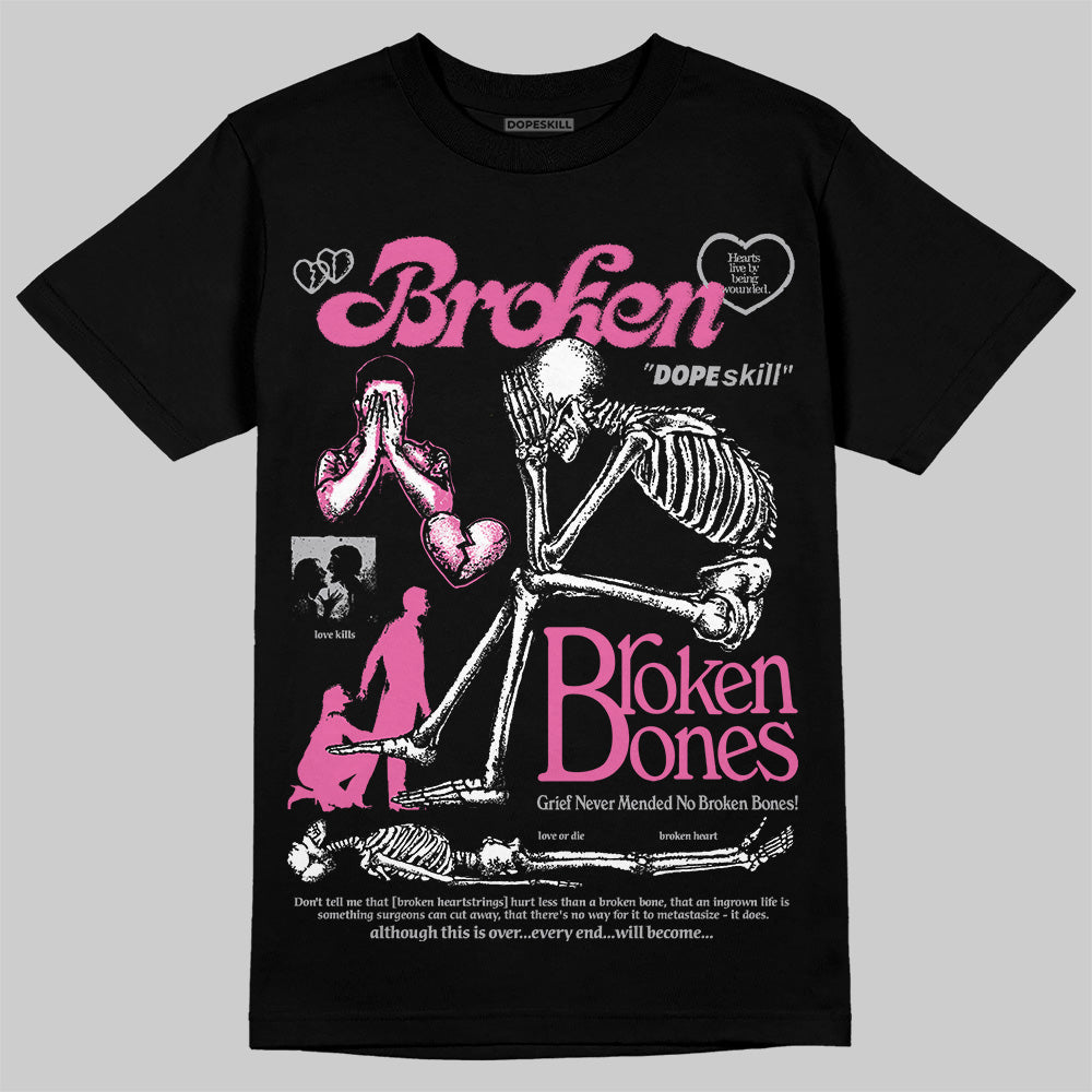 Kayano 14 Cream Sweet Pink DopeSkill T-Shirt Broken Bones Graphic