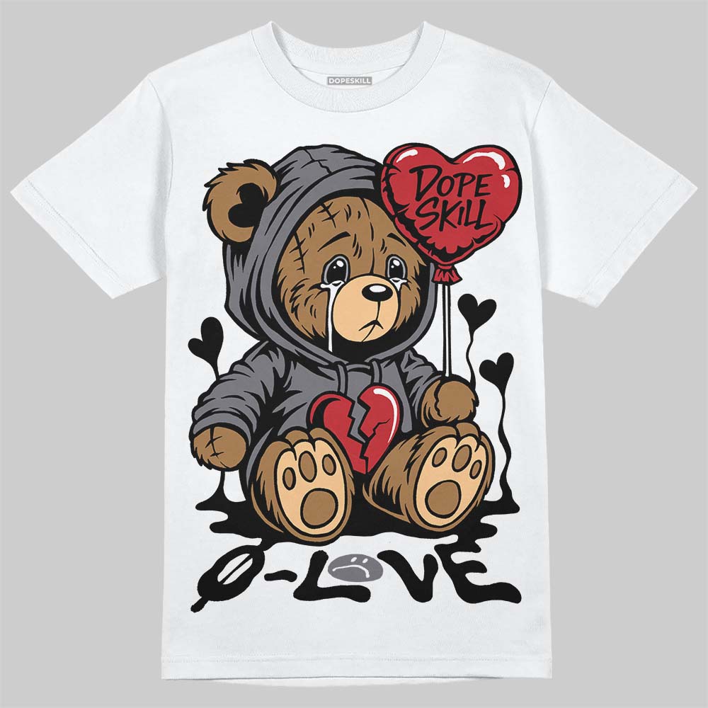 Cement Grey 3s DopeSkill T-Shirt Broken Bear Graphic