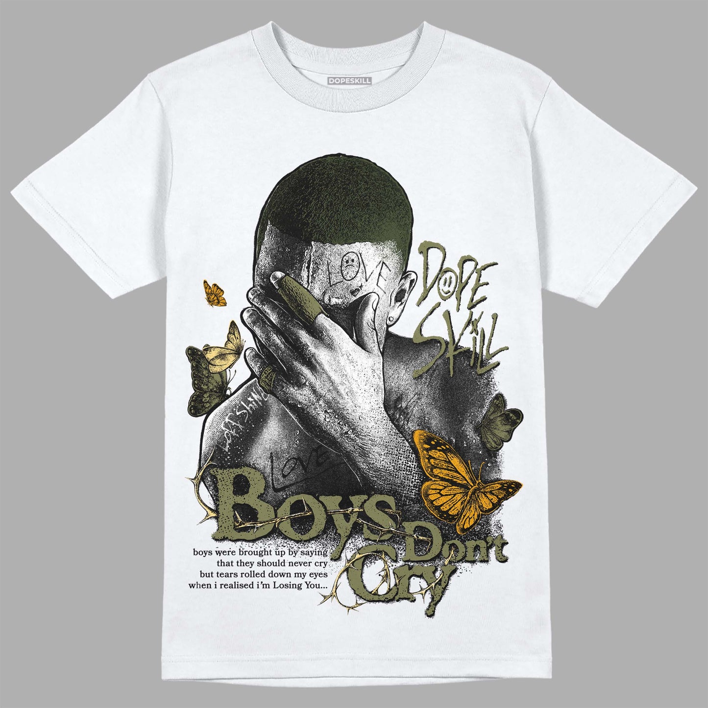 Craft Olive 4s DopeSkill T-Shirt Boys Don't Cry Graphic