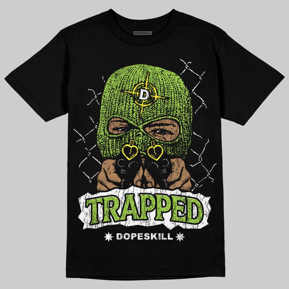Neon Green Collection DopeSkill T-Shirt New Trapped Graphic