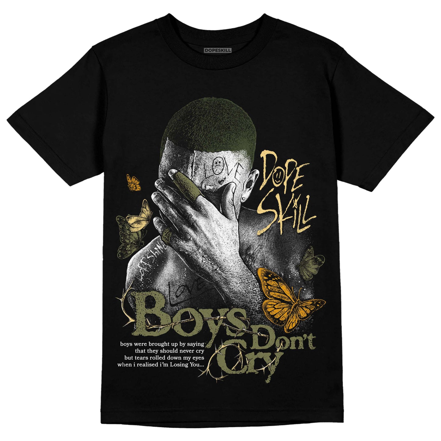 Craft Olive 4s DopeSkill T-Shirt Boys Don't Cry Graphic